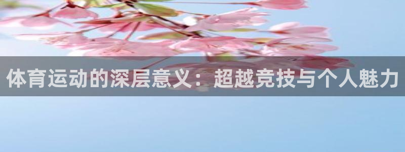 J9官方正版app娱乐平台:体育运动的深层意义:超越竞技与个